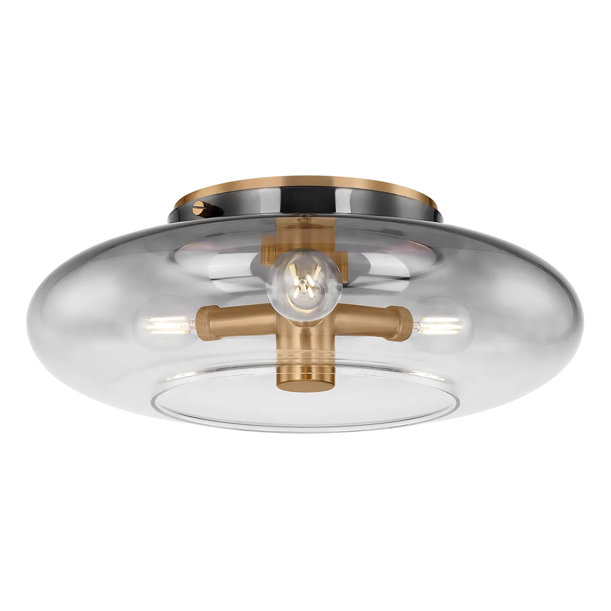 Troy Lighting - Gunner Flush Mount - C2915-PBR | Montreal Lighting & Hardware