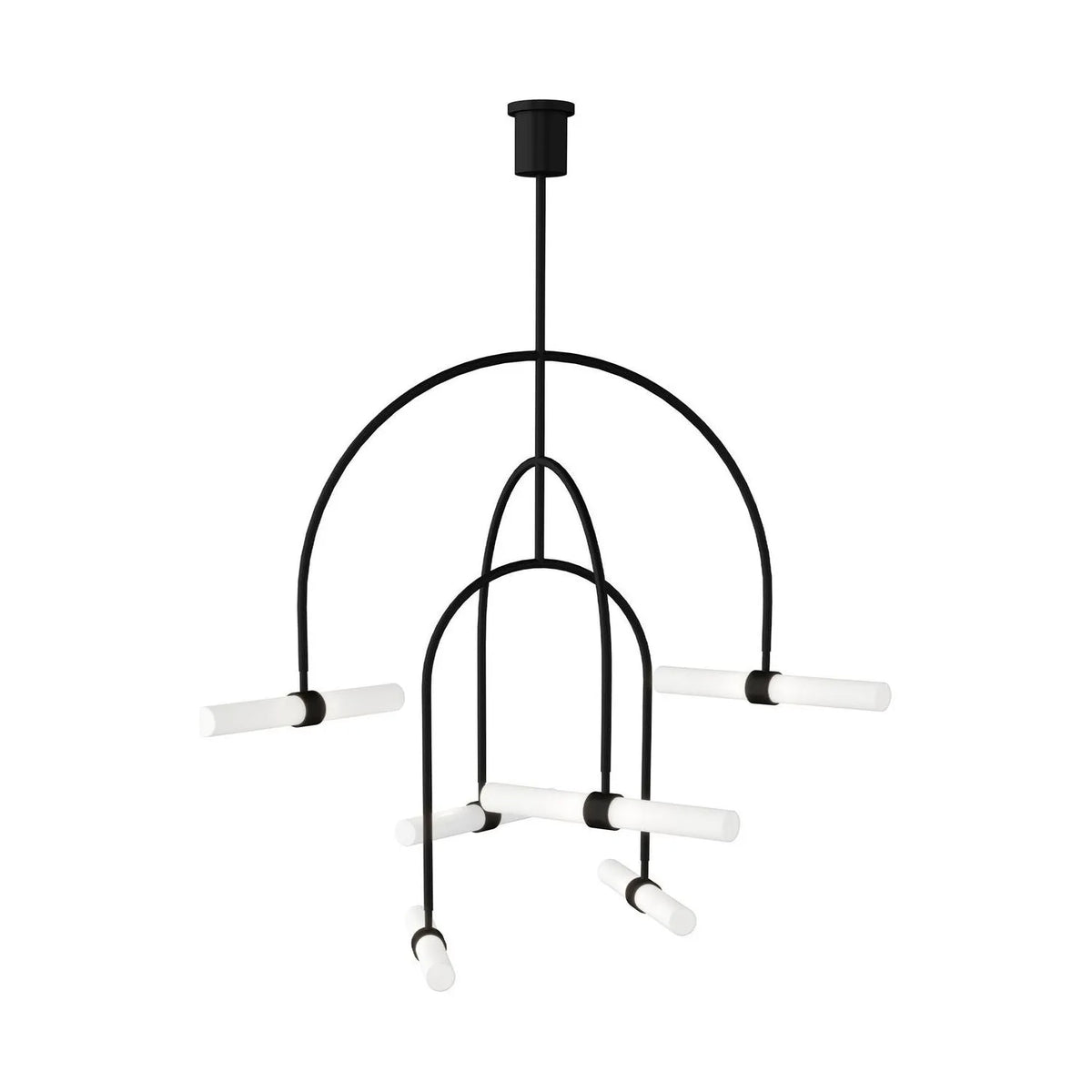 Visual Comfort Modern Collection - Calumn LED Chandelier - 700CLM6B-LED930 | Montreal Lighting & Hardware