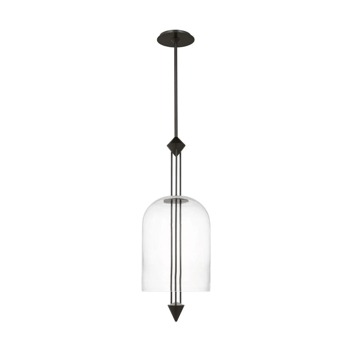 Visual Comfort Modern Collection - Cathedral LED Pendant - SLPD31527CBZ | Montreal Lighting & Hardware