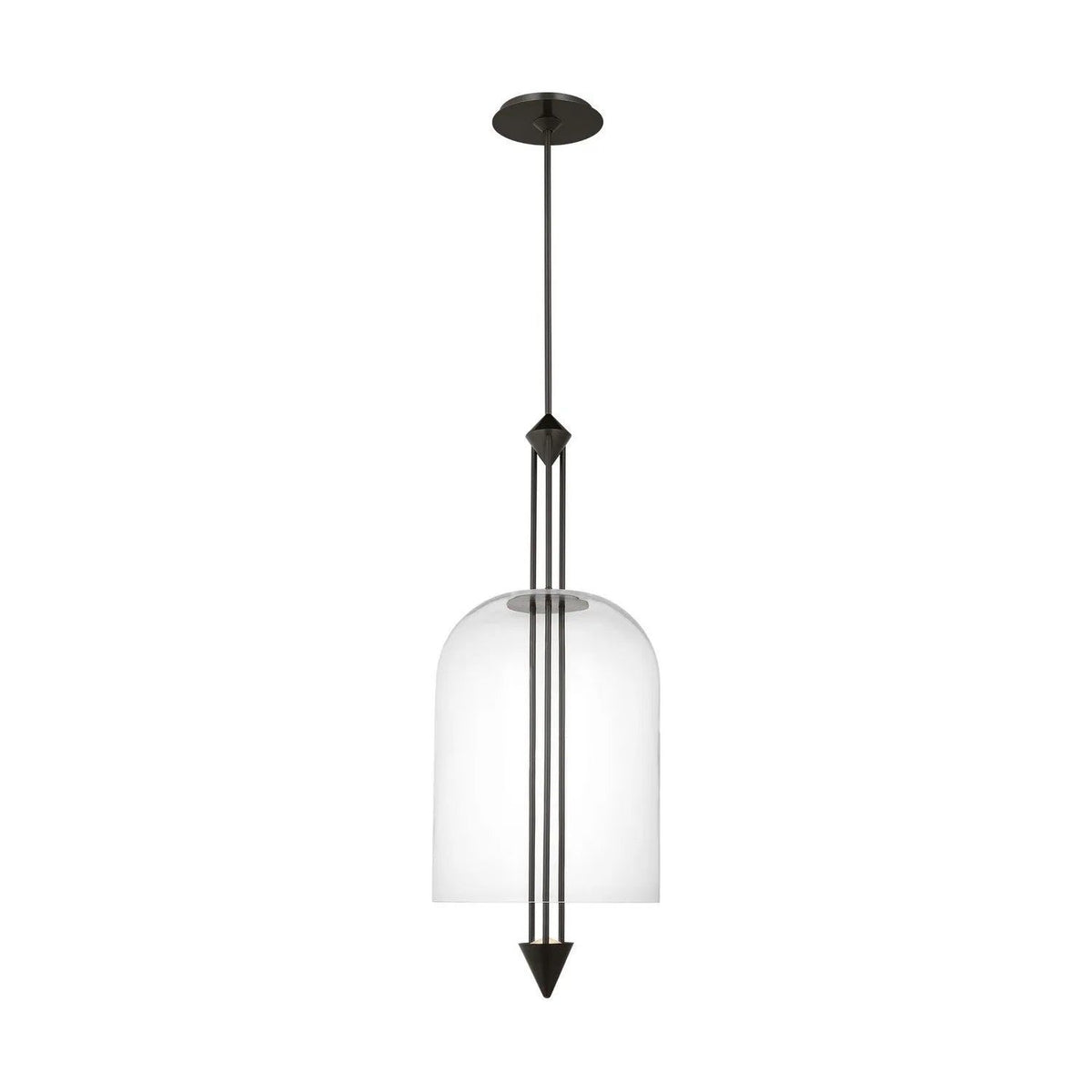 Visual Comfort Modern Collection - Cathedral LED Pendant - SLPD31727CBZ | Montreal Lighting & Hardware