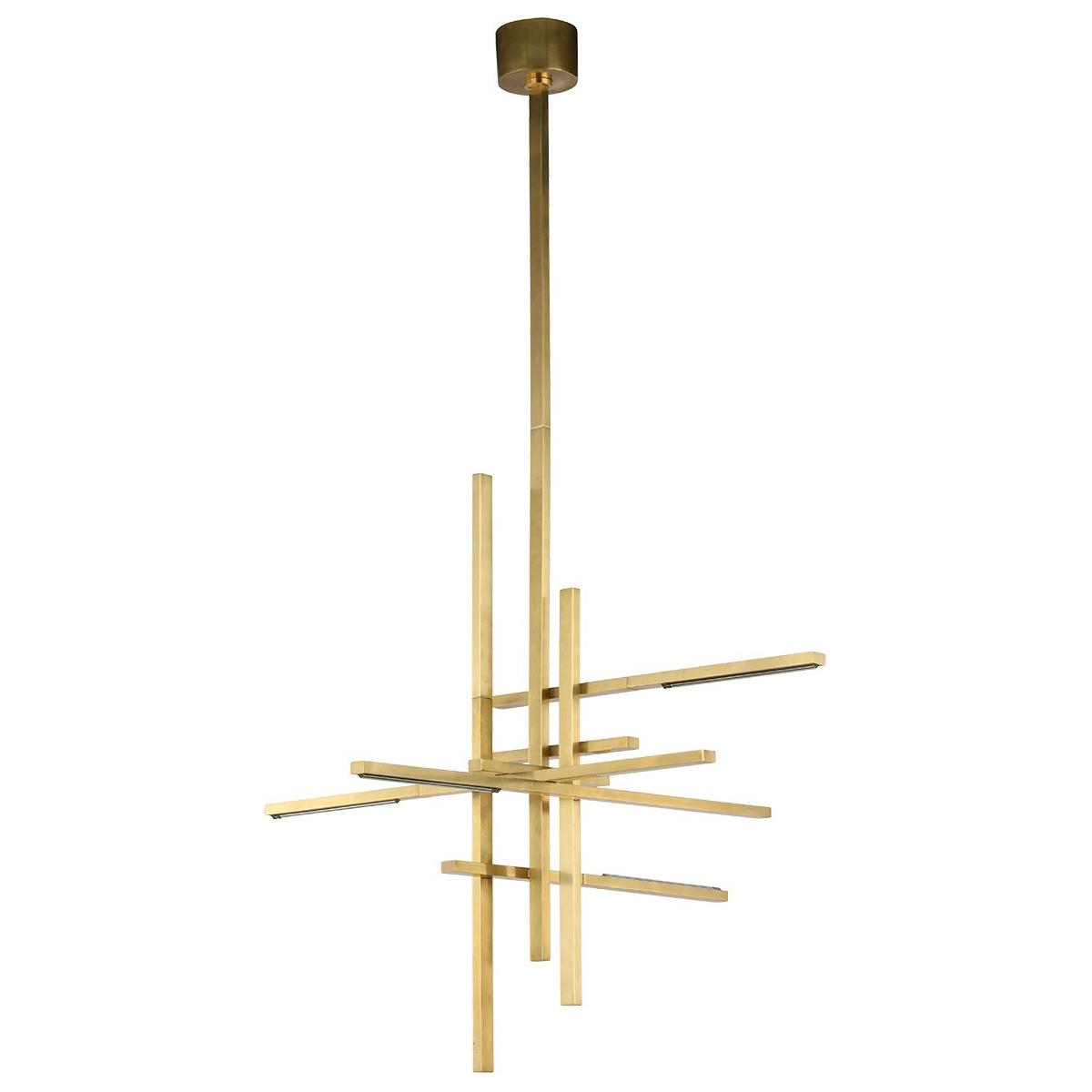 Visual Comfort Modern Collection - Cityscape LED Chandelier - SLCH56127CCHAB | Montreal Lighting & Hardware