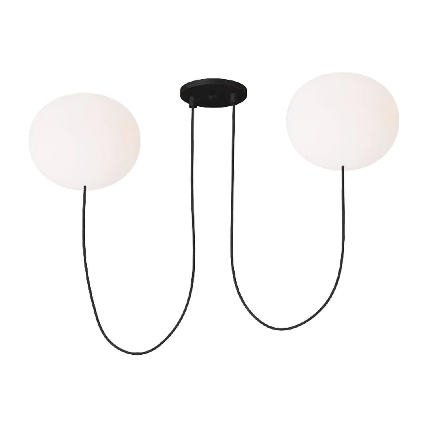 Visual Comfort Modern Collection - Helium LED 2 Light Chandelier - PBCH36227OPB | Montreal Lighting & Hardware