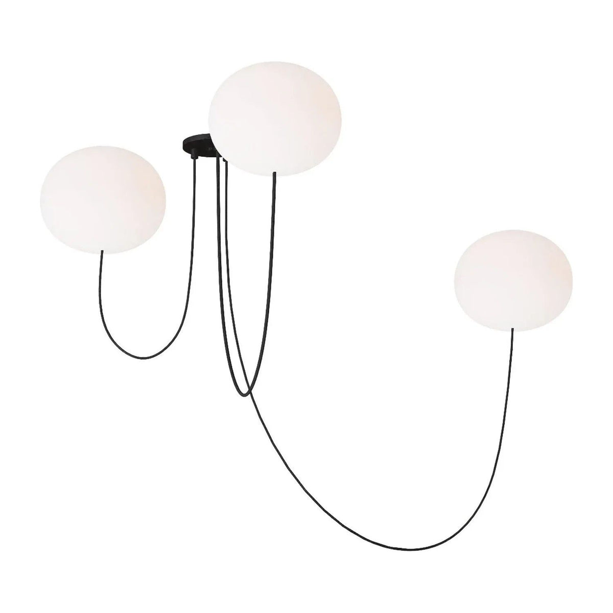 Visual Comfort Modern Collection - Helium LED 3 Light Chandelier - PBCH36727OPB | Montreal Lighting & Hardware