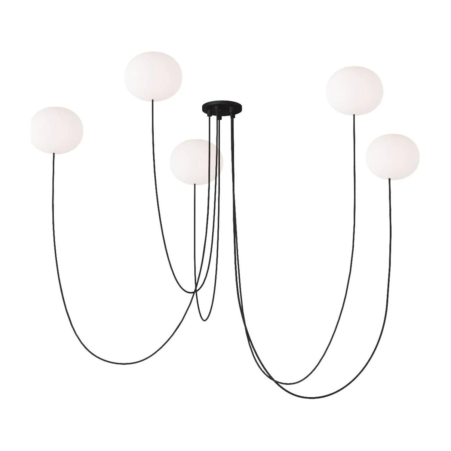 Visual Comfort Modern Collection - Helium LED 5 Light Chandelier - PBCH36027OPB | Montreal Lighting & Hardware