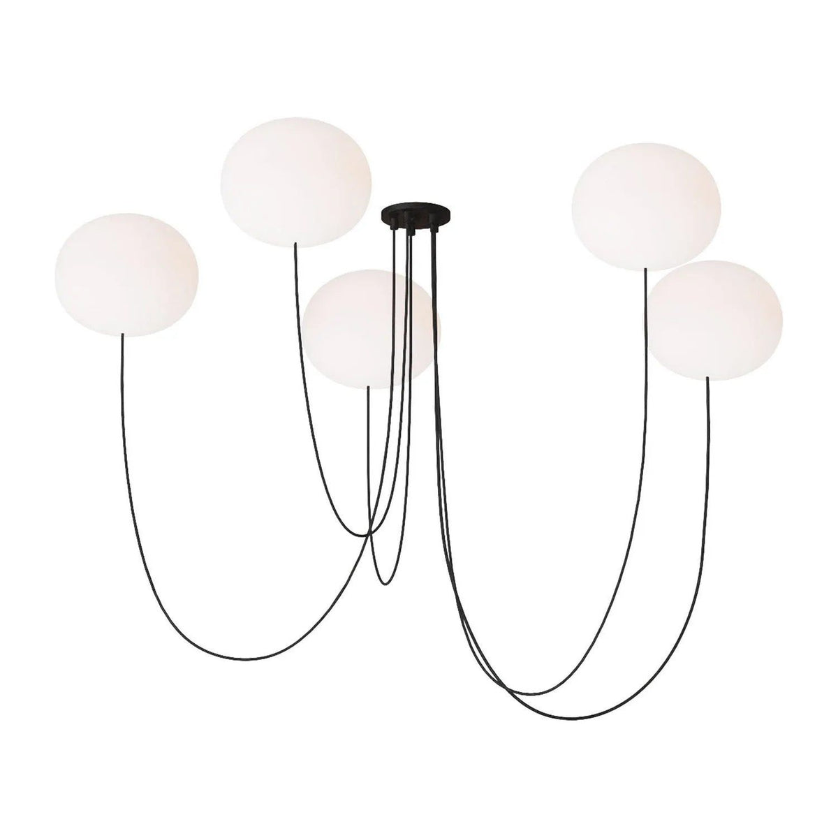 Visual Comfort Modern Collection - Helium LED 5 Light Chandelier - PBCH36827OPB | Montreal Lighting & Hardware