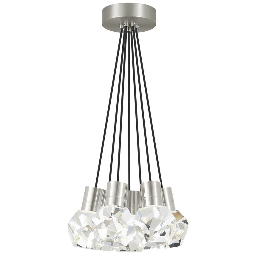 Visual Comfort Modern Collection - Kira 7 LED Multi-Light Pendant - 700TDKIRAP7BS-LED922 | Montreal Lighting & Hardware