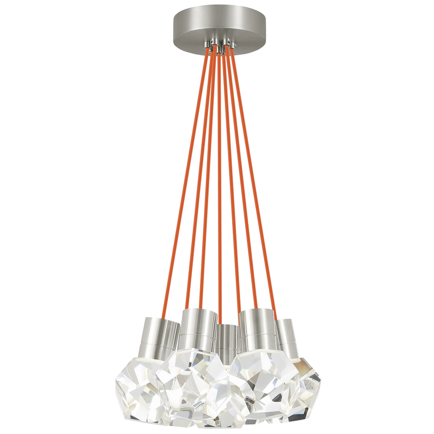 Visual Comfort Modern Collection - Kira 7 LED Multi-Light Pendant - 700TDKIRAP7OS-LED922 | Montreal Lighting & Hardware