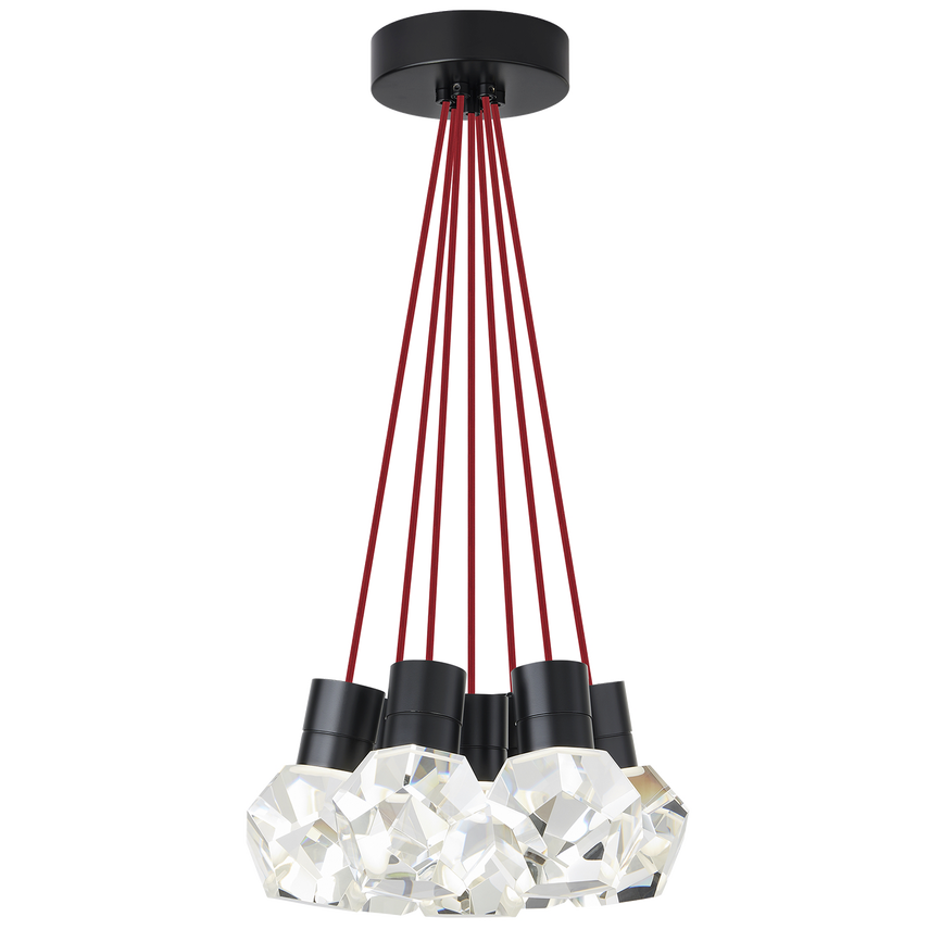 Visual Comfort Modern Collection - Kira 7 LED Multi-Light Pendant - 700TDKIRAP7RB-LED922 | Montreal Lighting & Hardware