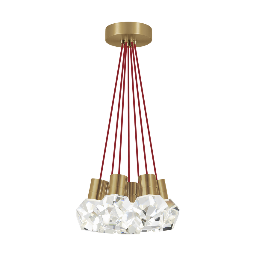 Visual Comfort Modern Collection - Kira 7 LED Multi-Light Pendant - 700TDKIRAP7RNB-LED922 | Montreal Lighting & Hardware