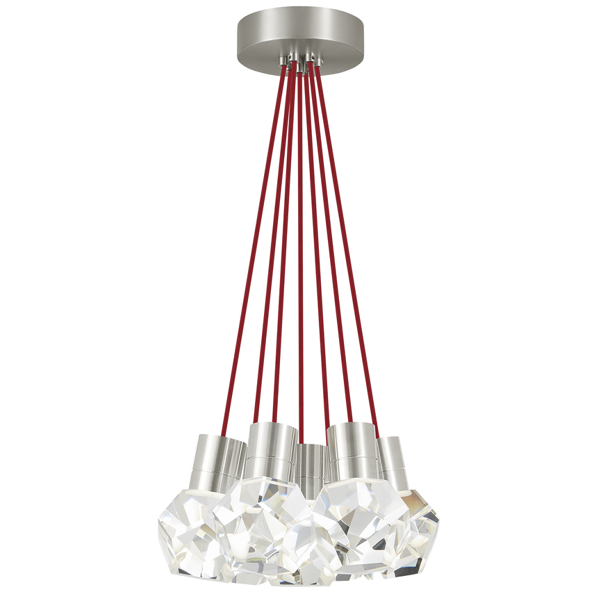 Visual Comfort Modern Collection - Kira 7 LED Multi-Light Pendant - 700TDKIRAP7RS-LED922 | Montreal Lighting & Hardware