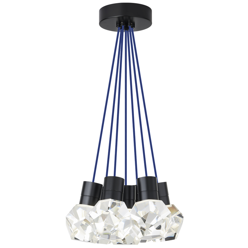 Visual Comfort Modern Collection - Kira 7 LED Multi-Light Pendant - 700TDKIRAP7UB-LED922 | Montreal Lighting & Hardware