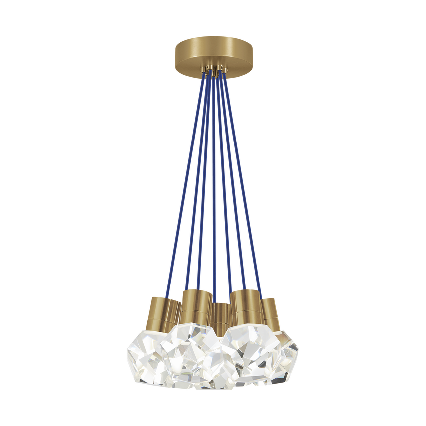 Visual Comfort Modern Collection - Kira 7 LED Multi-Light Pendant - 700TDKIRAP7UNB-LED922 | Montreal Lighting & Hardware