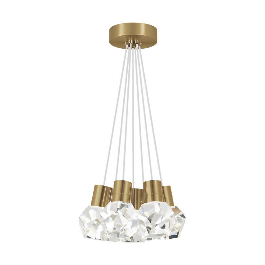 Visual Comfort Modern Collection - Kira 7 LED Multi-Light Pendant - 700TDKIRAP7WNB-LED922 | Montreal Lighting & Hardware