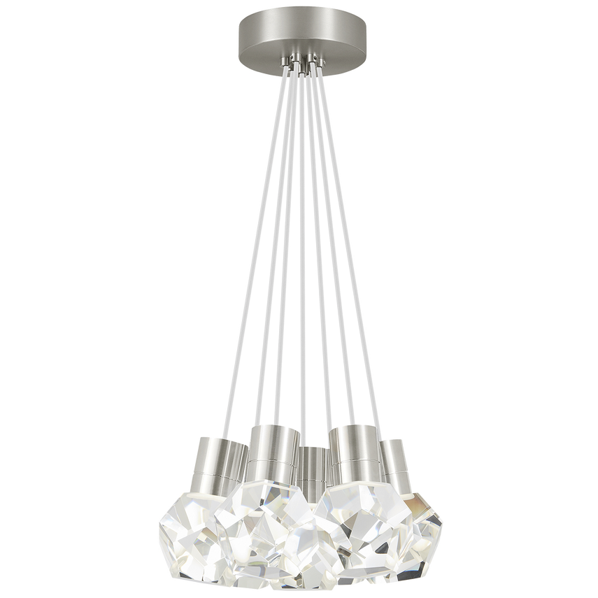 Visual Comfort Modern Collection - Kira 7 LED Multi-Light Pendant - 700TDKIRAP7WS-LED922 | Montreal Lighting & Hardware