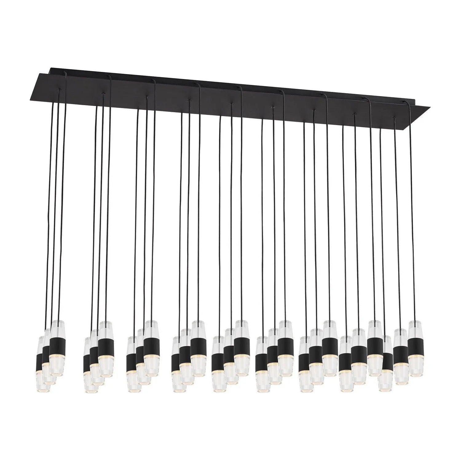 Visual Comfort Modern Collection - Lassell LED Short Linear Pendant - SLCH38727B-277 | Montreal Lighting & Hardware