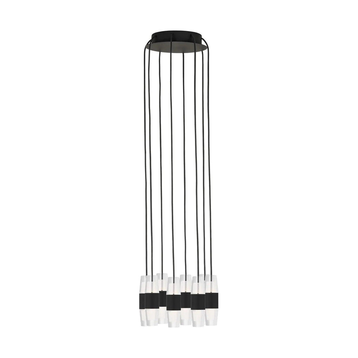 Visual Comfort Modern Collection - Lassell LED Short Multi-Light Pendant - SLCH38527B | Montreal Lighting & Hardware