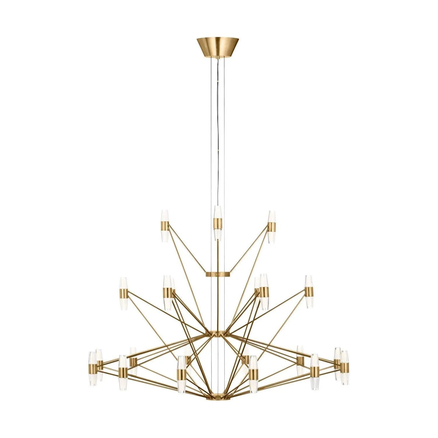 Visual Comfort Modern Collection - Lassell LED Tall Tier Chandelier - SLCH24627NB | Montreal Lighting & Hardware