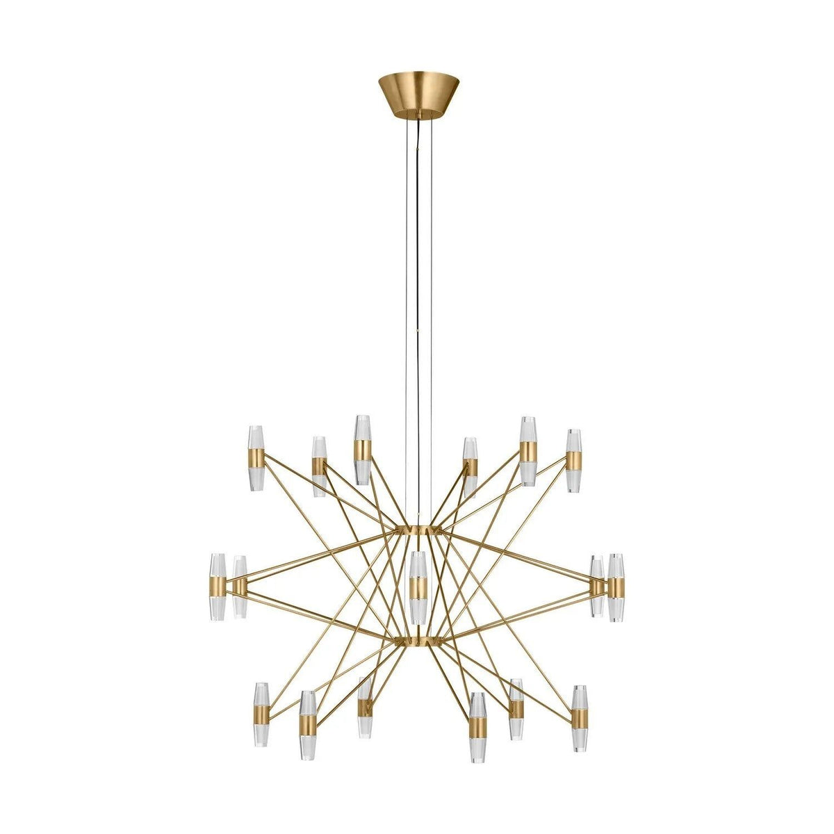 Visual Comfort Modern Collection - Lassell LED Tiered Chandelier - SLCH24827NB | Montreal Lighting & Hardware