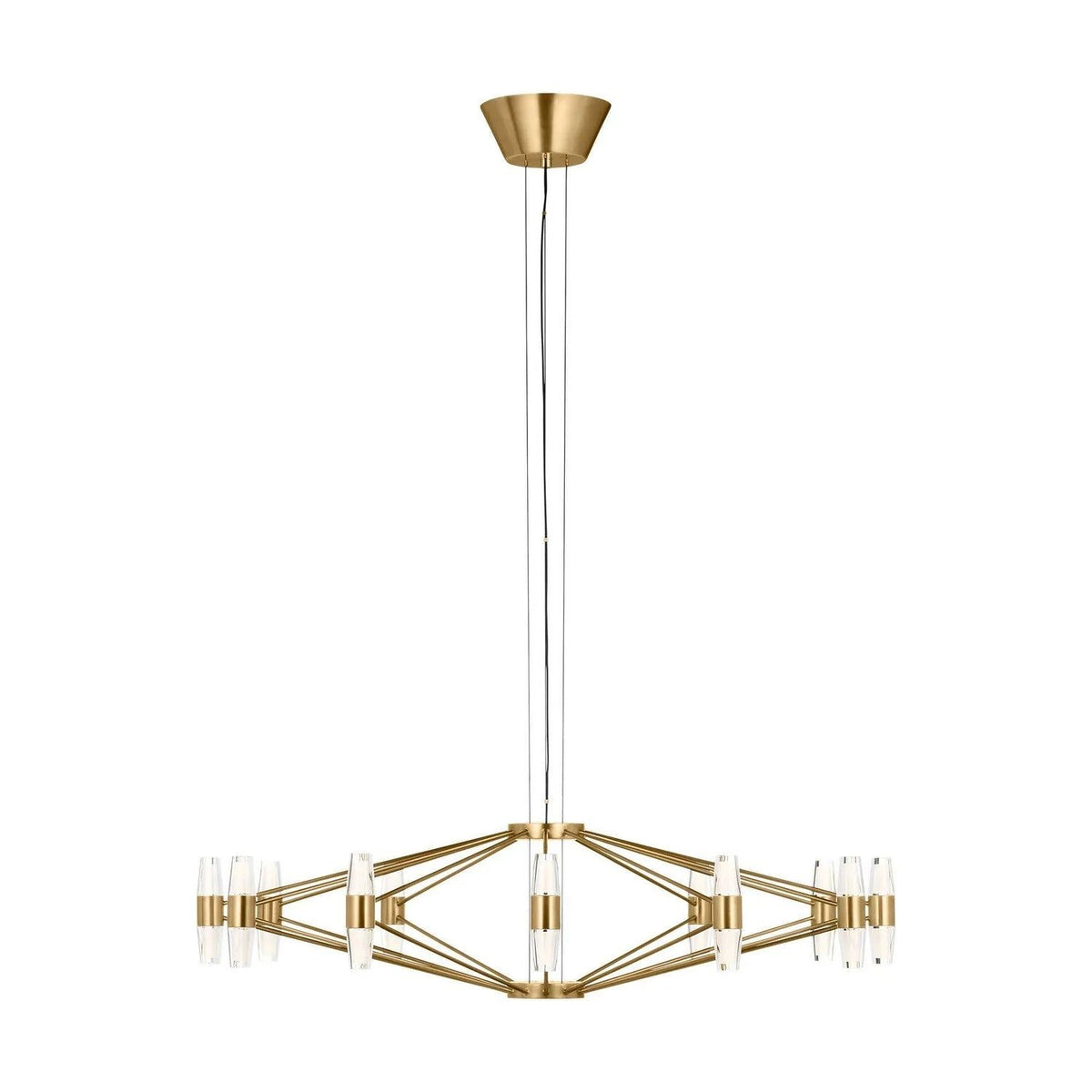 Visual Comfort Modern Collection - Lassell LED Tiered Chandelier - SLCH24927NB | Montreal Lighting & Hardware