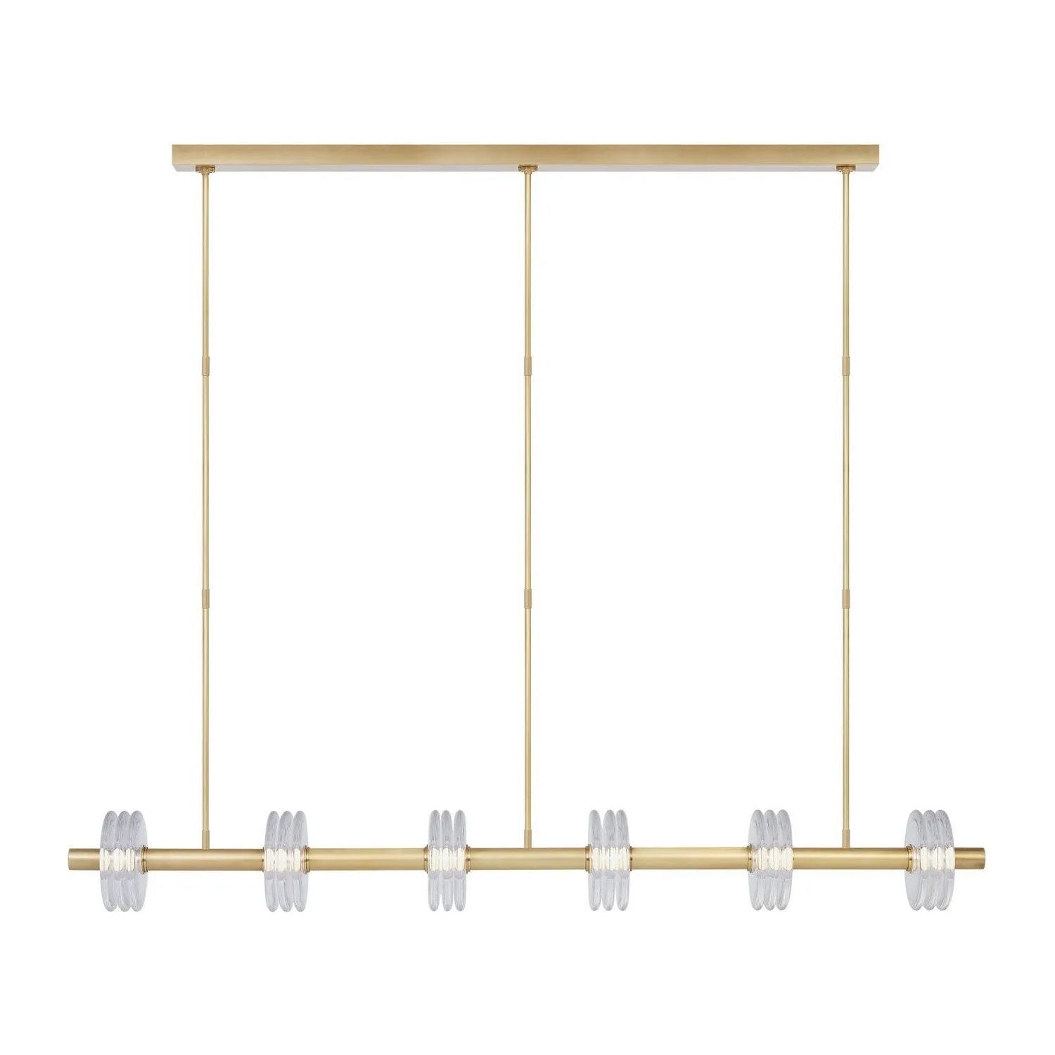 Visual Comfort Modern Collection - Laurel LED Linear Chandelier - KWLS30327CNB | Montreal Lighting & Hardware