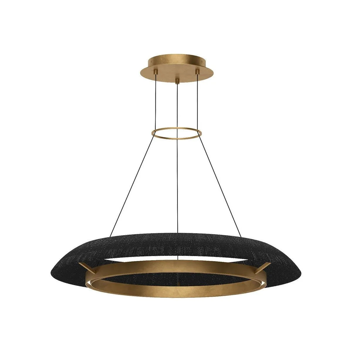 Visual Comfort Modern Collection - Noa LED Chandelier - SLCH55927WBKHAB | Montreal Lighting & Hardware