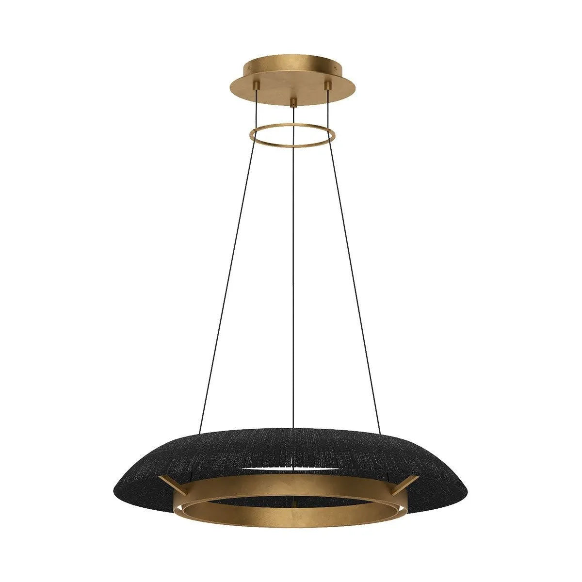 Visual Comfort Modern Collection - Noa LED Chandelier - SLCH56027WBKHAB | Montreal Lighting & Hardware