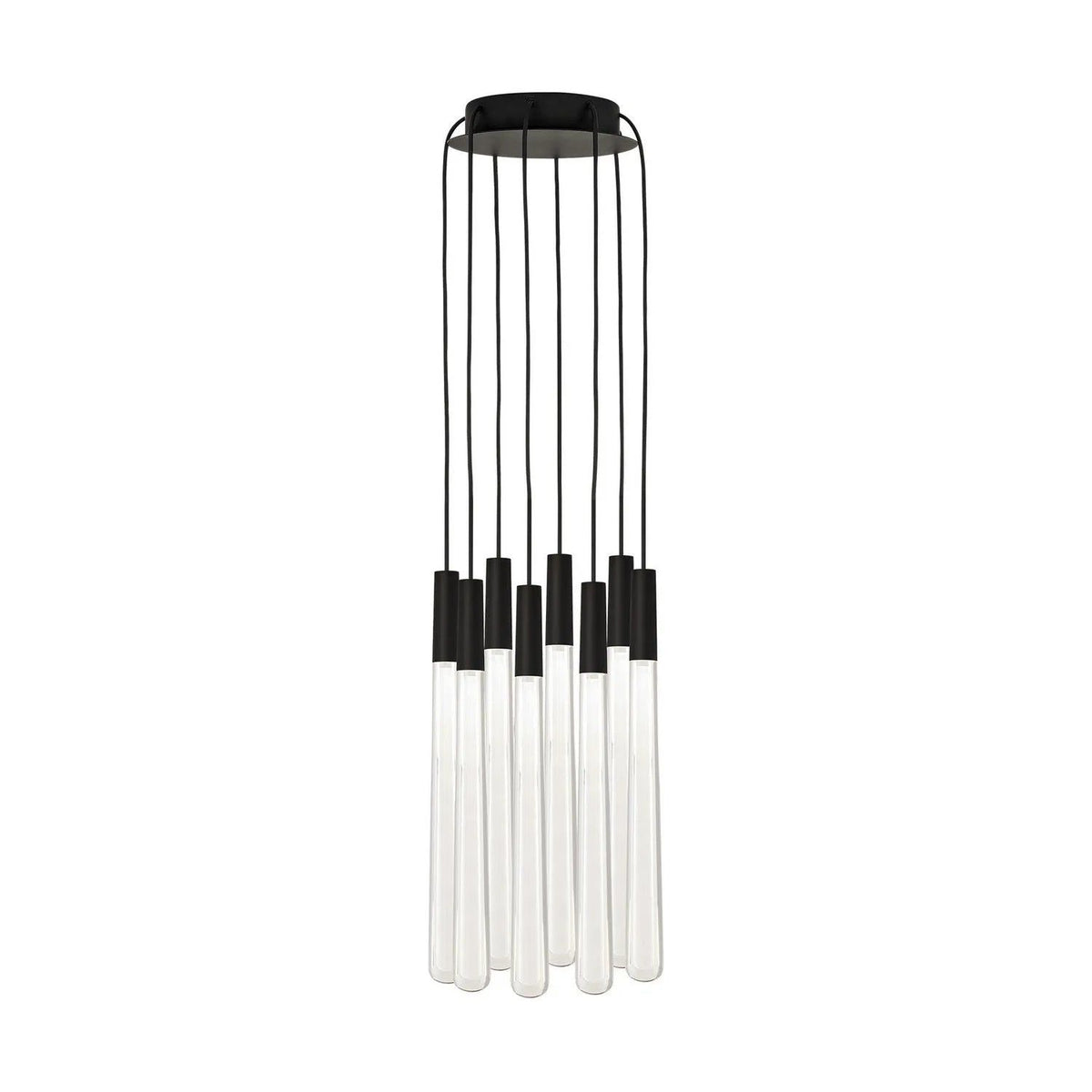 Visual Comfort Modern Collection - Pylon Crystal LED Multi-Light Pendant - 700TRSPPYLC8RB-LED930 | Montreal Lighting & Hardware