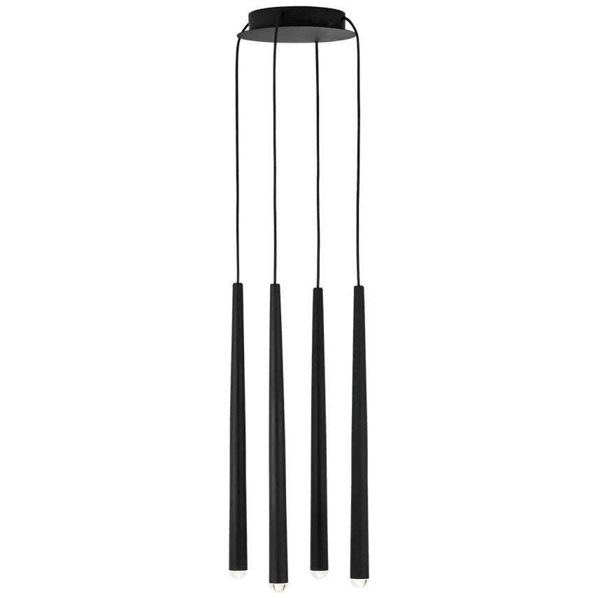 Visual Comfort Modern Collection - Pylon LED Multi-Light Pendant - 700TRSPPYL4RB-LED930 | Montreal Lighting & Hardware