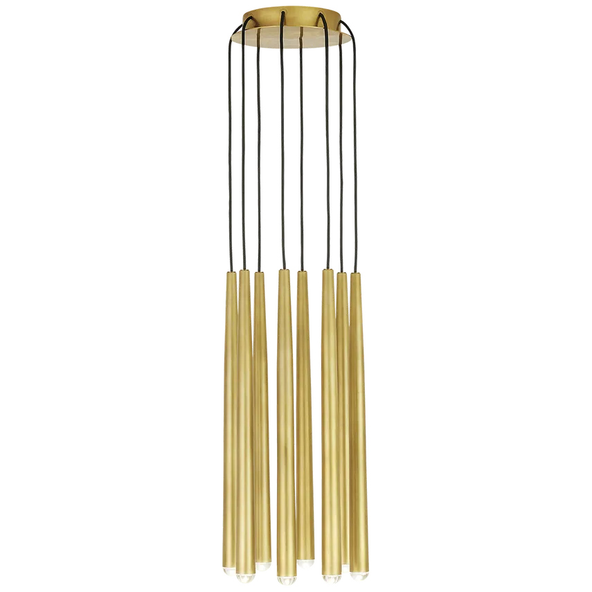 Visual Comfort Modern Collection - Pylon LED Multi-Light Pendant - 700TRSPPYL8RNB-LED930 | Montreal Lighting & Hardware