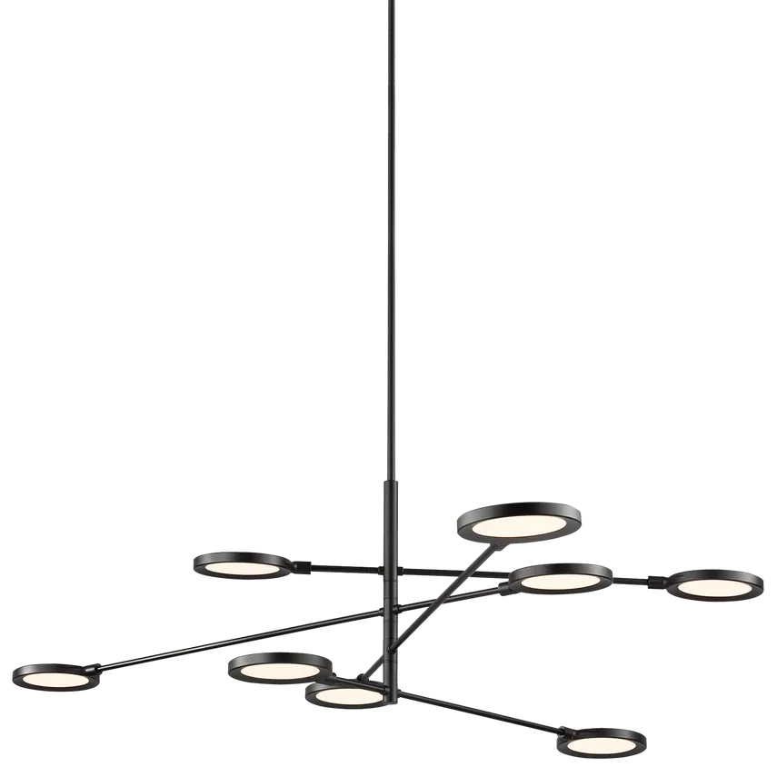 Visual Comfort Modern Collection - Spectica 8 LED Chandelier - 700LSSPCTB-LED930 | Montreal Lighting & Hardware