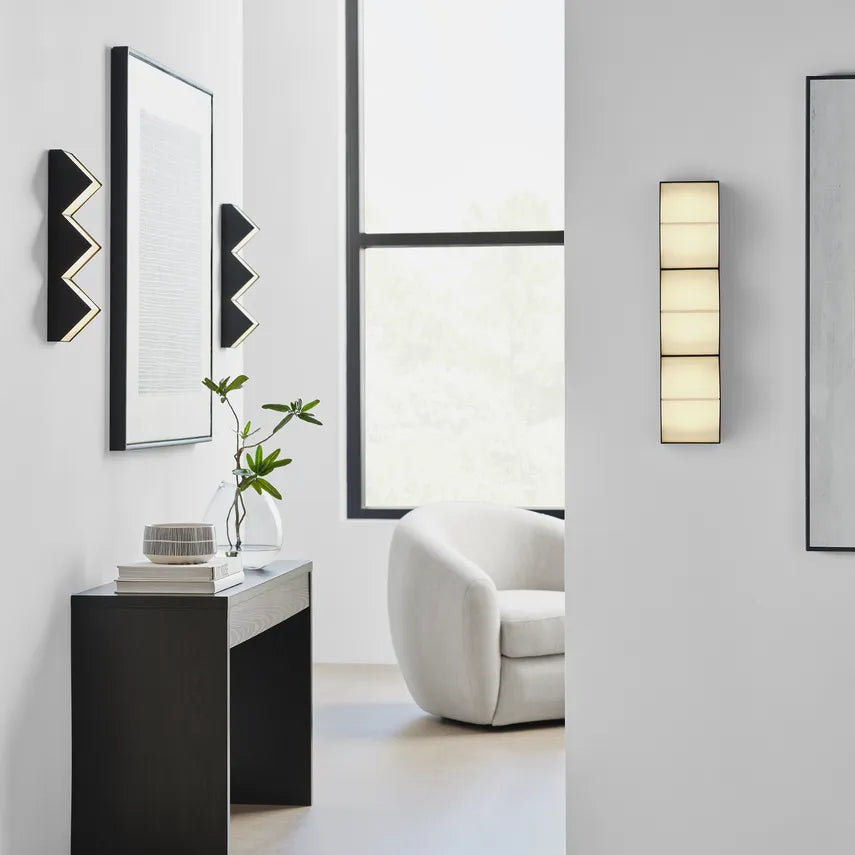 Visual Comfort Modern Collection - Zig Zag LED Wall Sconce - CDWS11127WB | Montreal Lighting & Hardware