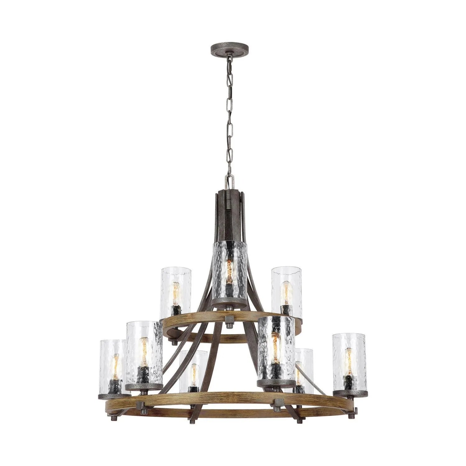 Visual Comfort Studio Collection - Angelo 2 Tier Chandelier - F3135/9DWK/SGM | Montreal Lighting & Hardware