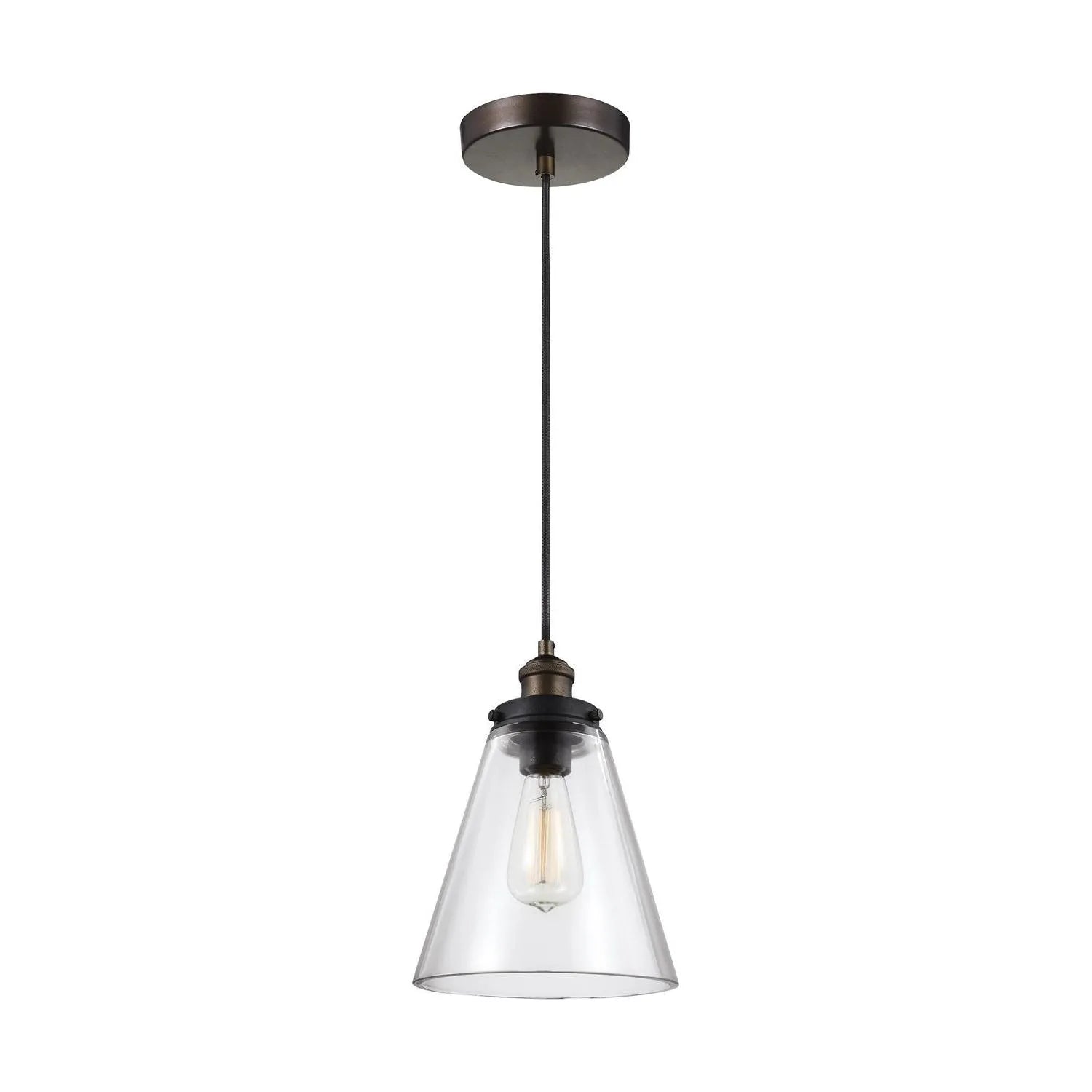 Visual Comfort Studio Collection - Baskin Pendant P1347 - P1347PAGB/DWZ | Montreal Lighting & Hardware