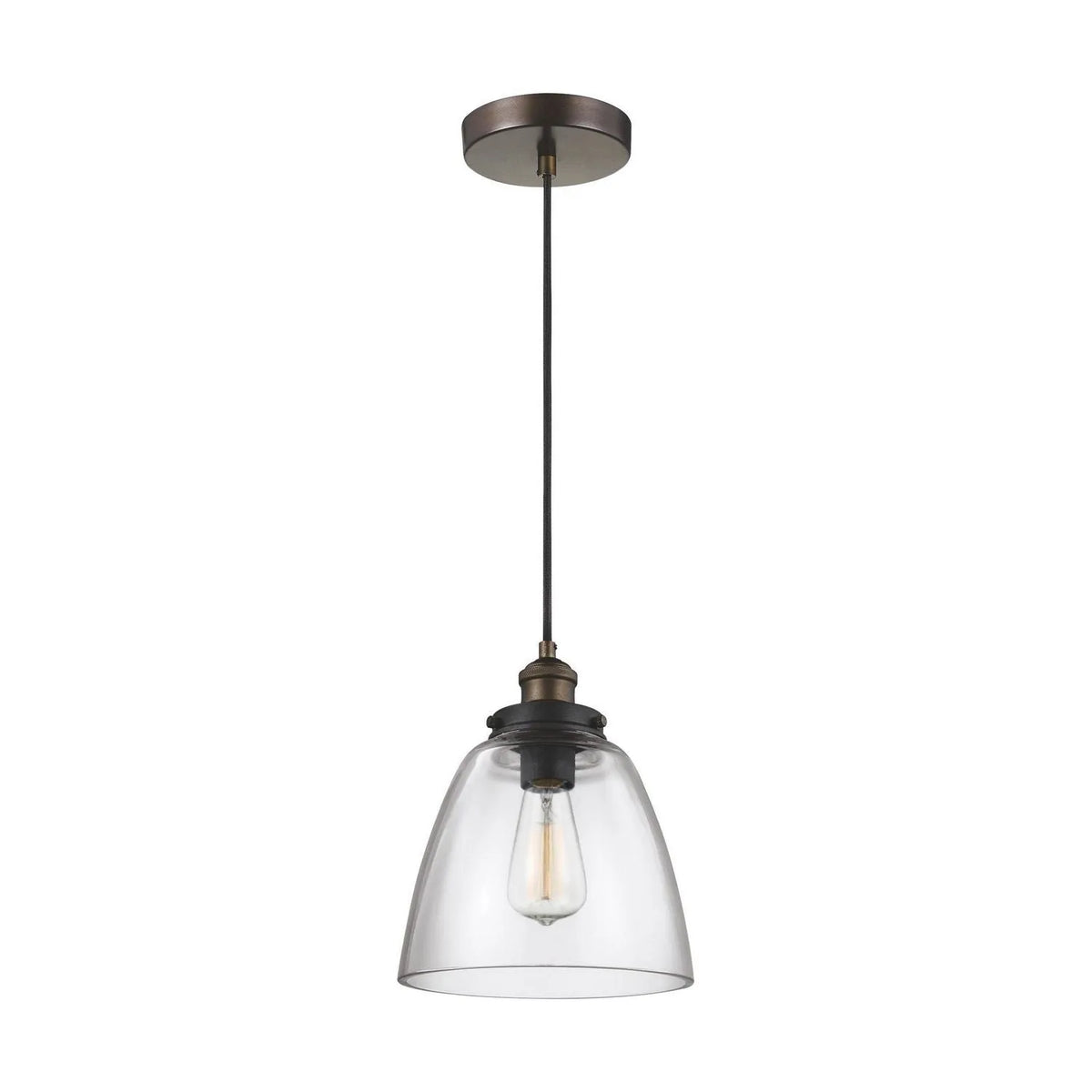 Visual Comfort Studio Collection - Baskin Pendant P1349 - P1349PAGB/DWZ | Montreal Lighting & Hardware