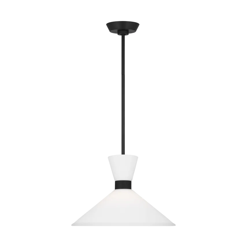 Visual Comfort Studio Collection - Belcarra Pendant - DJP1091MBK | Montreal Lighting & Hardware