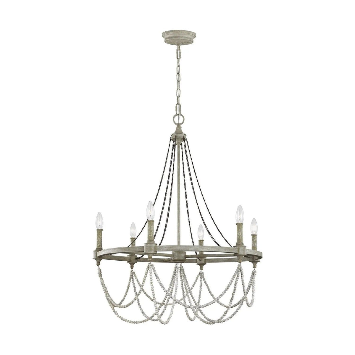 Visual Comfort Studio Collection - Beverly Chandelier - F3132/6FWO/DWW | Montreal Lighting & Hardware