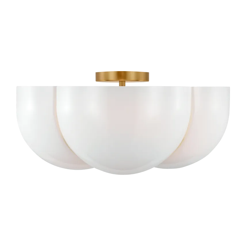 Visual Comfort Studio Collection - Cheverny Semi-Flush Mount - LXF1004BBS | Montreal Lighting & Hardware