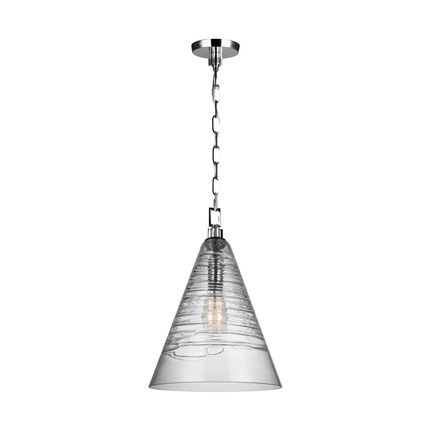 Visual Comfort Studio Collection - Elmore Cone Pendant - P1445CH | Montreal Lighting & Hardware