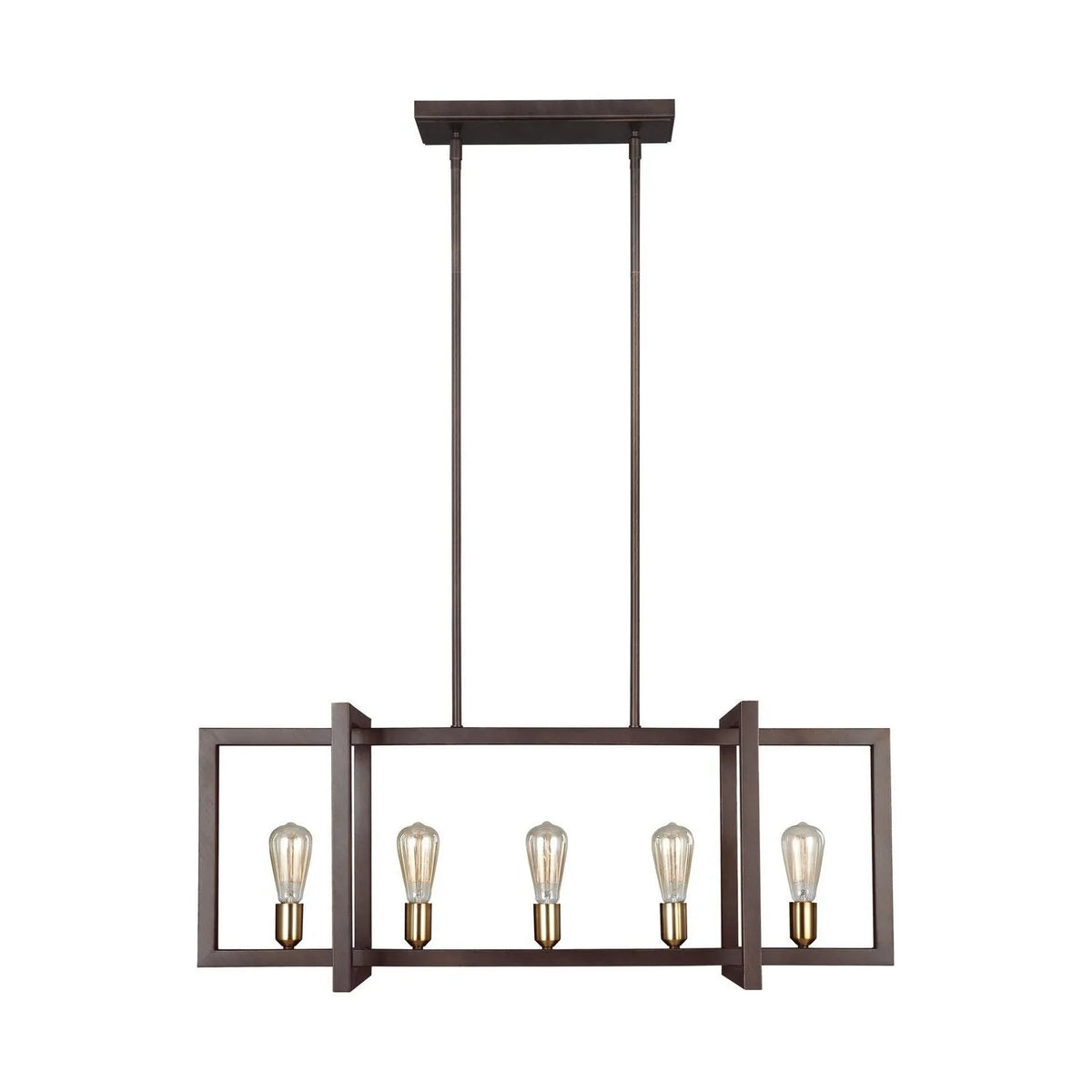 Visual Comfort Studio Collection - Finnegan Island Chandelier - F3147/5NWB | Montreal Lighting & Hardware