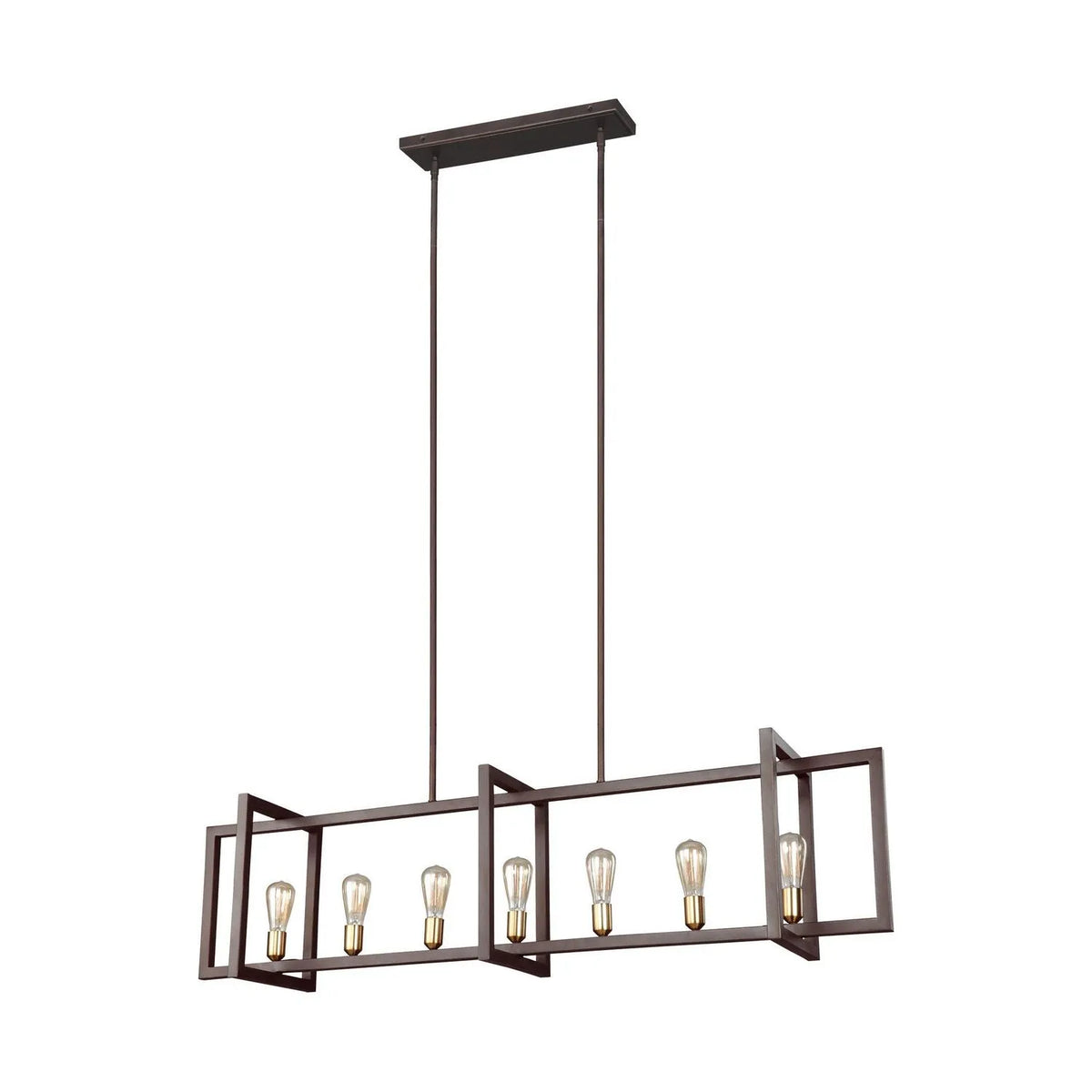 Visual Comfort Studio Collection - Finnegan Island Chandelier - F3148/7NWB | Montreal Lighting & Hardware