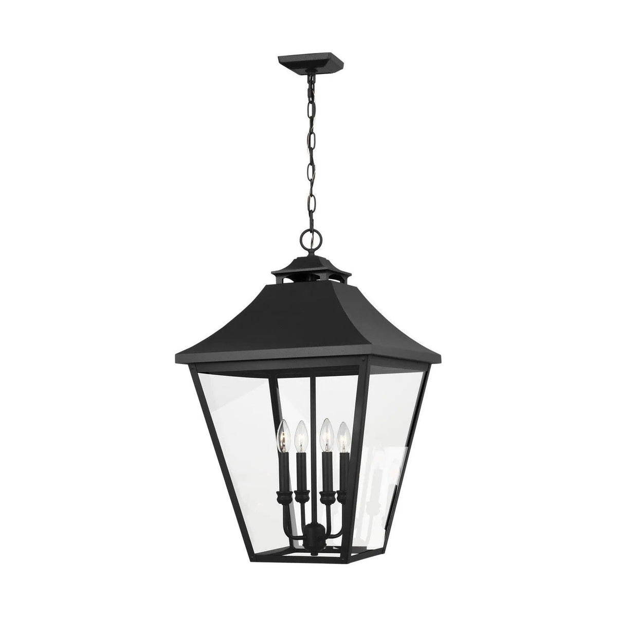 Visual Comfort Studio Collection - Galena Outdoor Pendant - OL14409TXB | Montreal Lighting & Hardware