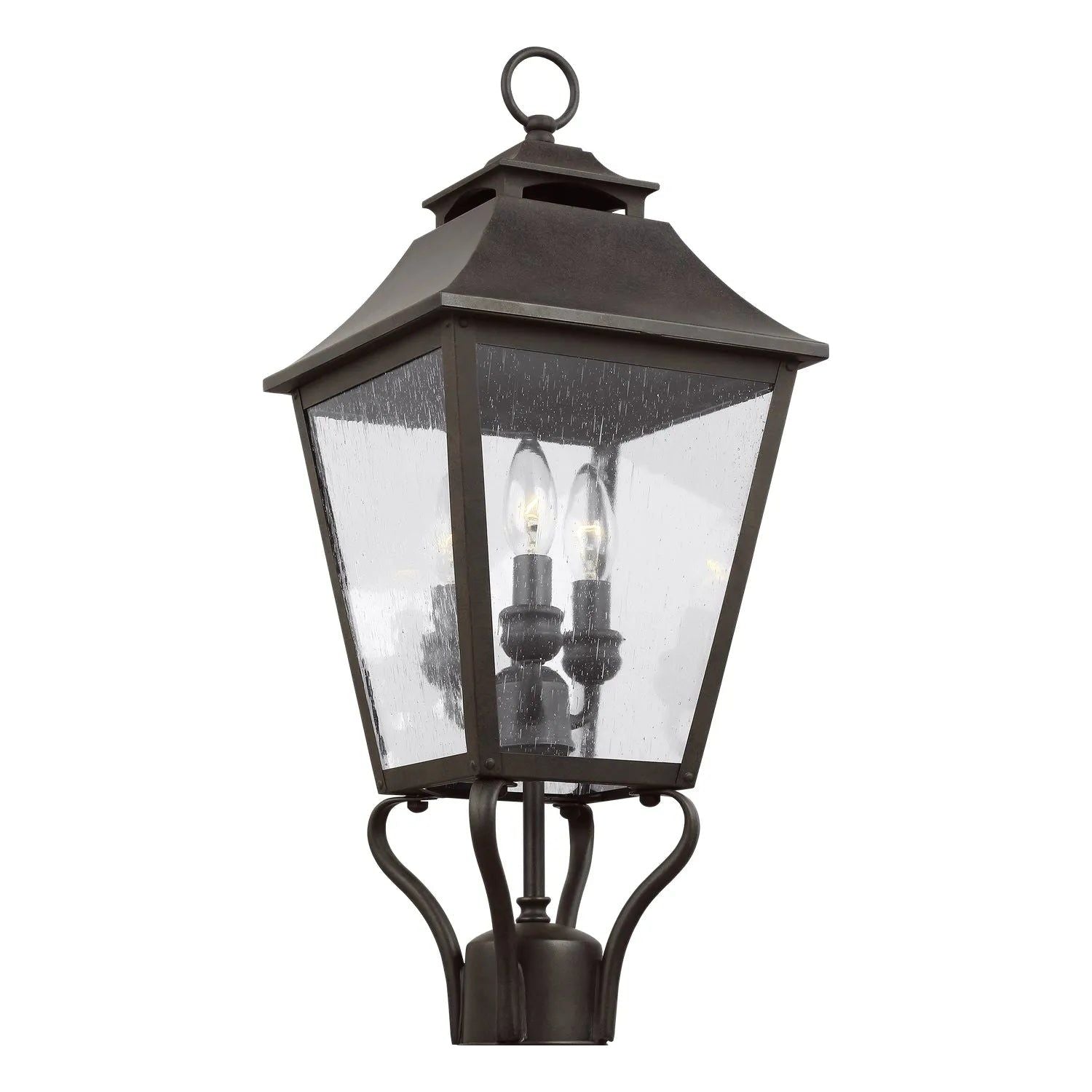 Visual Comfort Studio Collection - Galena Post Lantern - OL14406SBL | Montreal Lighting & Hardware