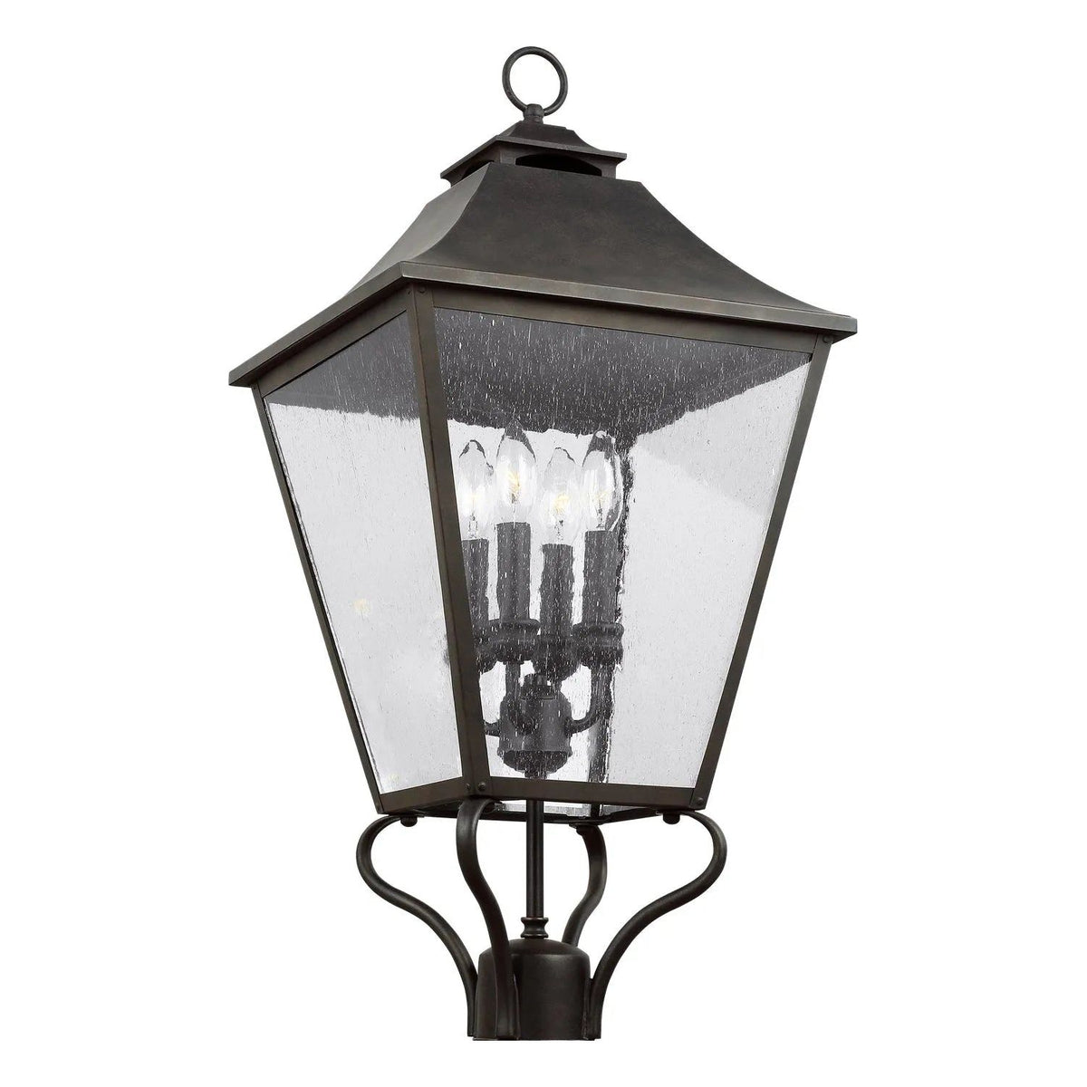 Visual Comfort Studio Collection - Galena Post Lantern - OL14407SBL | Montreal Lighting & Hardware