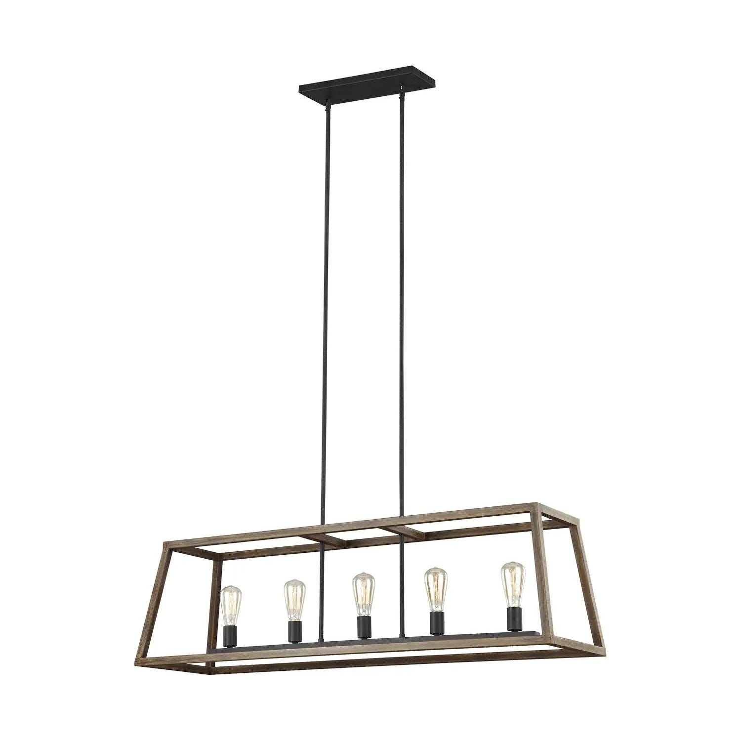 Visual Comfort Studio Collection - Gannet Linear Chandelier - F3193/5WOW/AF | Montreal Lighting & Hardware