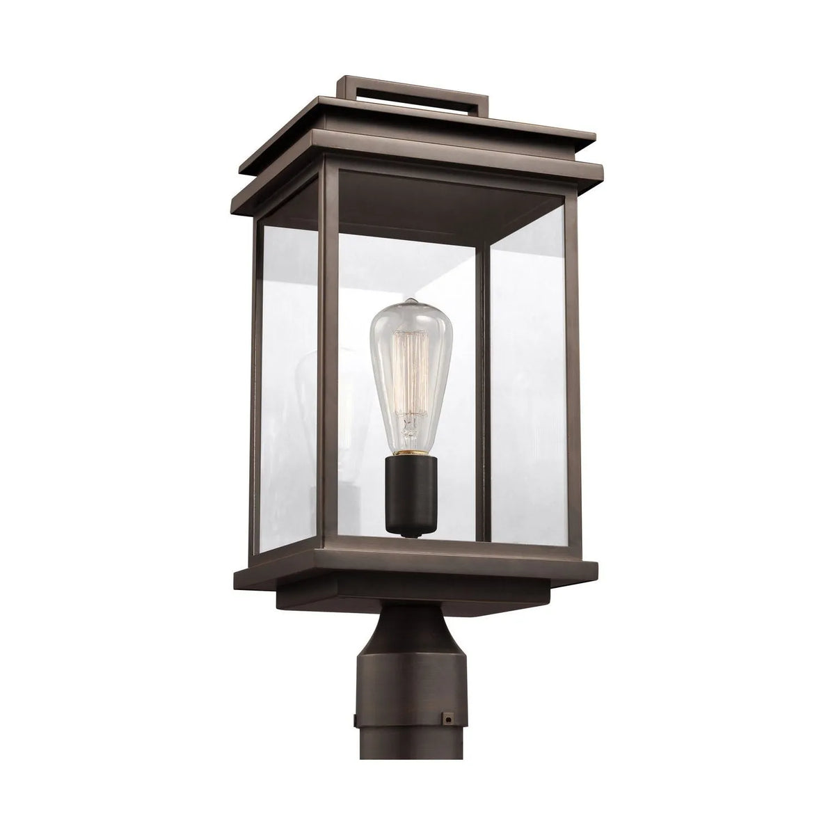 Visual Comfort Studio Collection - Glenview Outdoor Post Lantern - OL13607ANBZ | Montreal Lighting & Hardware