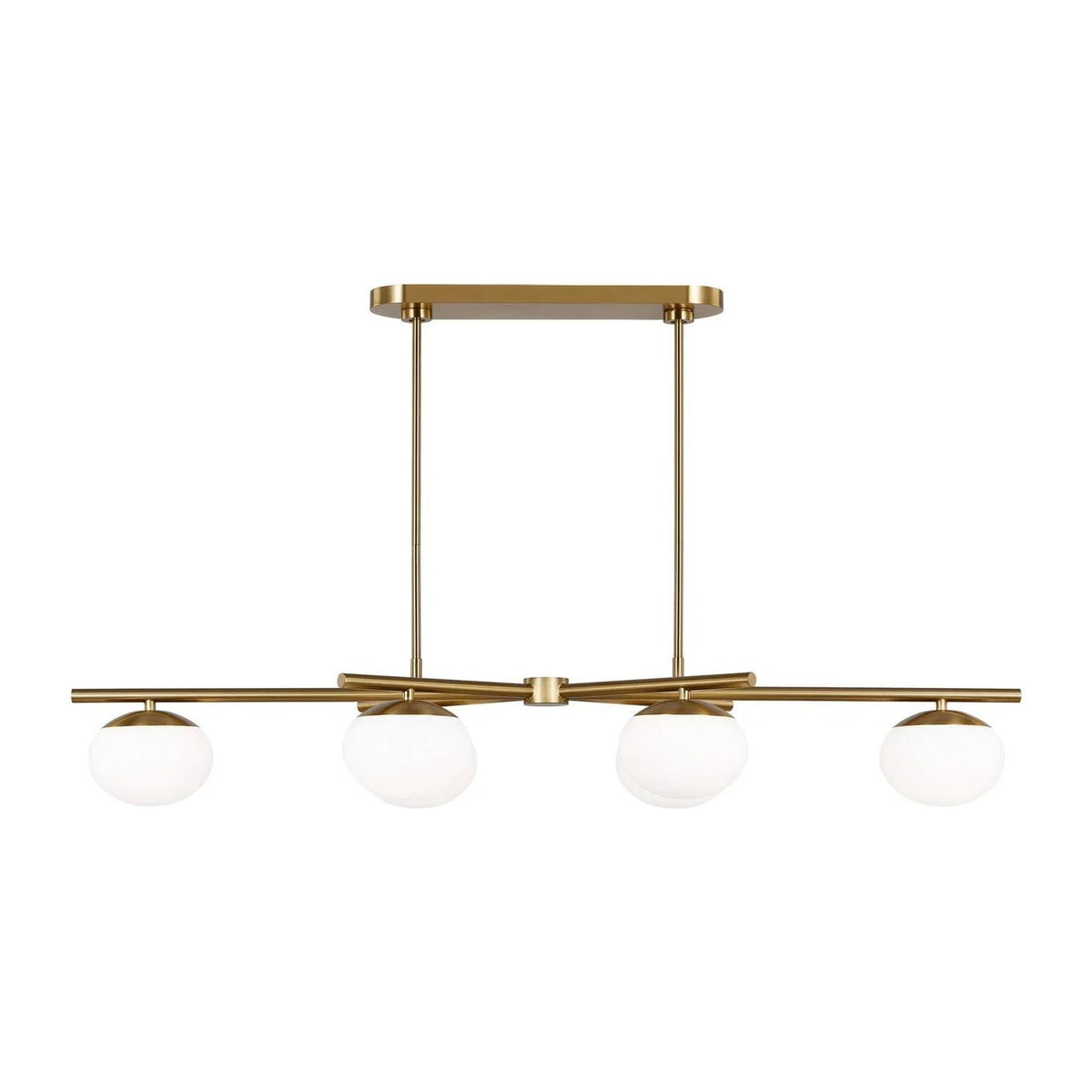 Visual Comfort Studio Collection - Lune Linear Chandelier - EC1276BBS | Montreal Lighting & Hardware