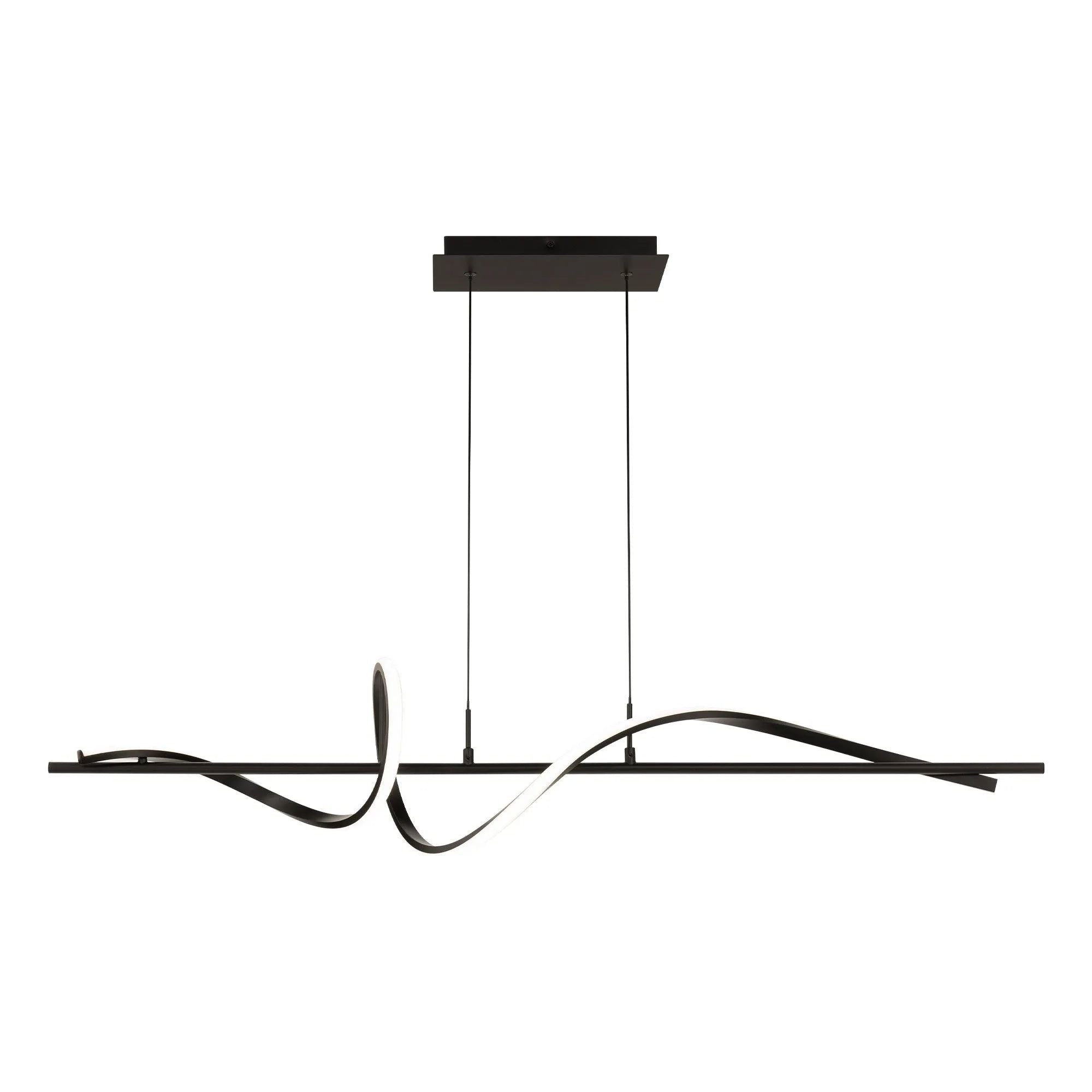 WAC Lighting - Corkscrew LED Linear Pendant - PD-39443-27-BK | Montreal Lighting & Hardware