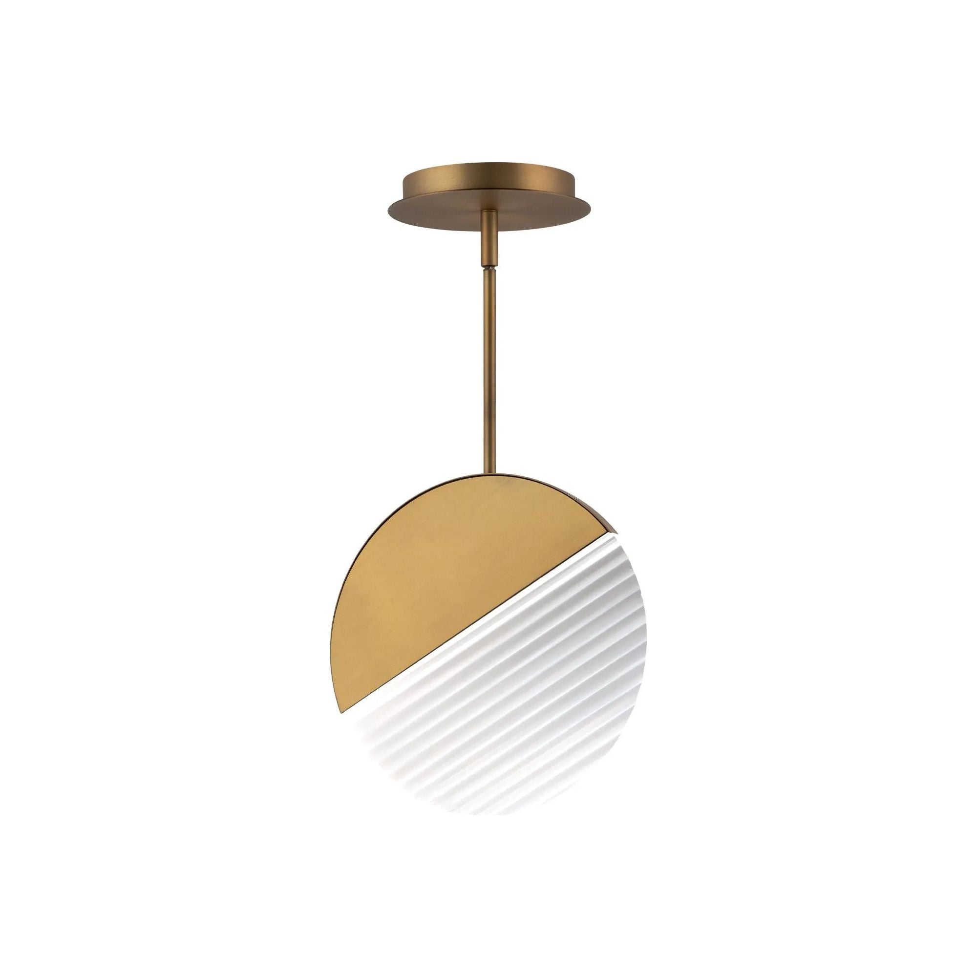 WAC Lighting - Crescent LED Mini Pendant - PD-25410-27-AB | Montreal Lighting & Hardware