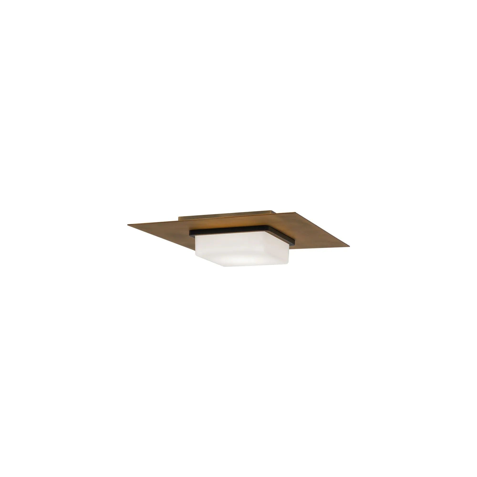 WAC Lighting - Double Decker LED Flush Mount - FM-31414-27-BK/AB | Montreal Lighting & Hardware