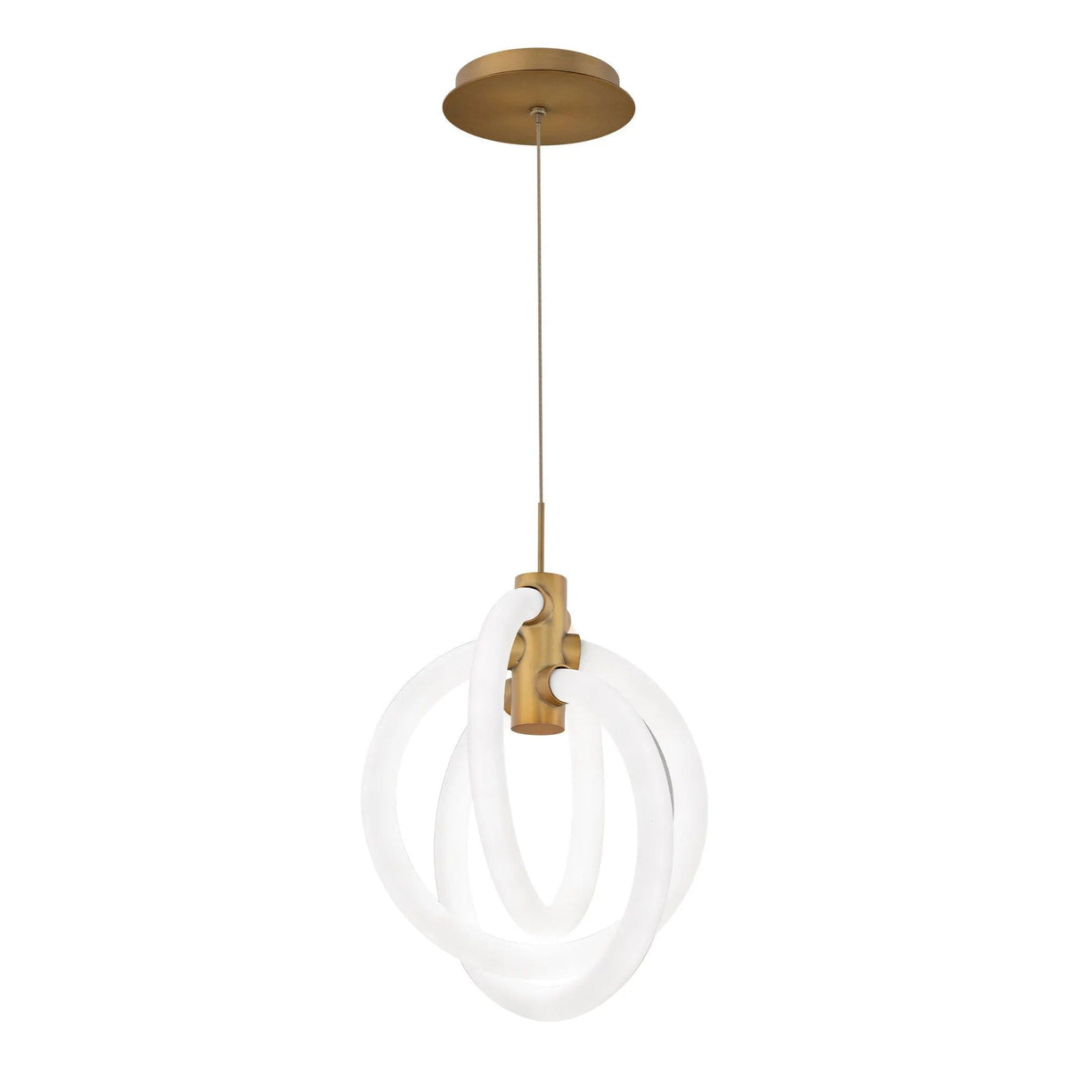 WAC Lighting - Knot LED Mini Pendant - PD-27413-27-AB | Montreal Lighting & Hardware